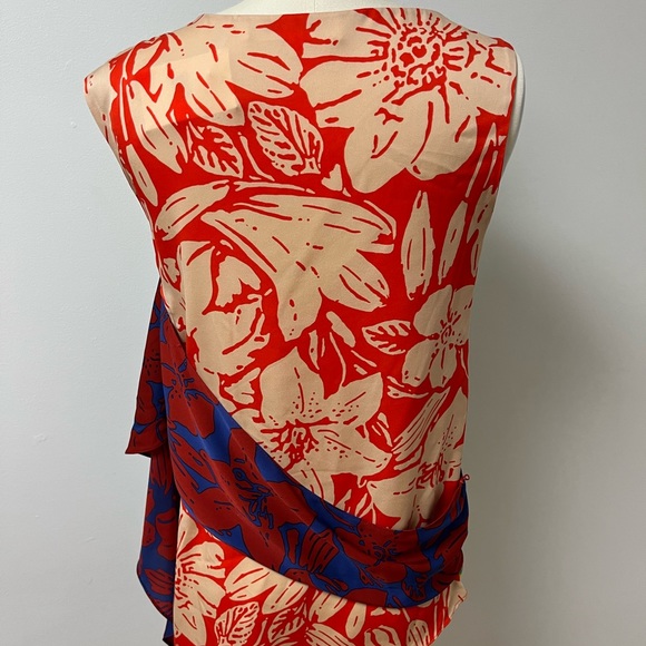 Diane Von Furstenberg Silk tropical summer top - Picture 4 of 7
